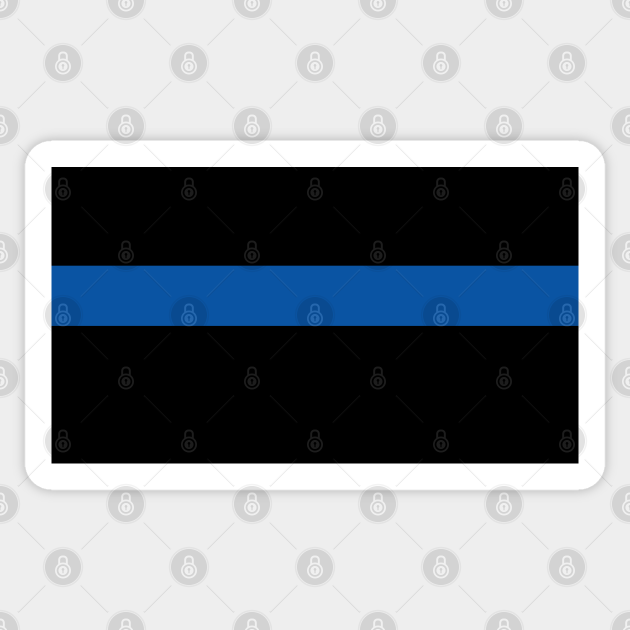 Thin Blue Line - Thin Blue Line - Sticker | TeePublic